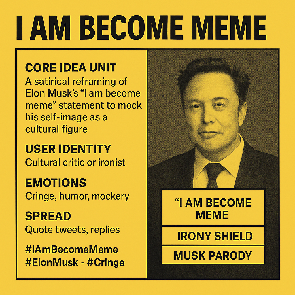 “I Am Become Meme” - Musks